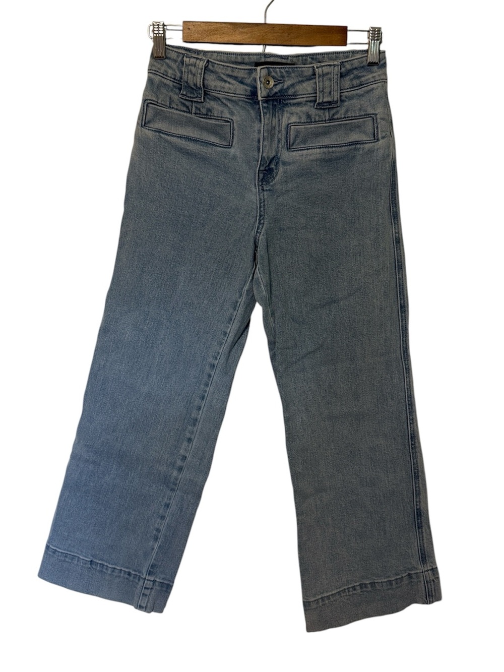 Sanctuary Voyage Crop Standard Rise Wide Leg Jeans 25 Boho Retro Denim